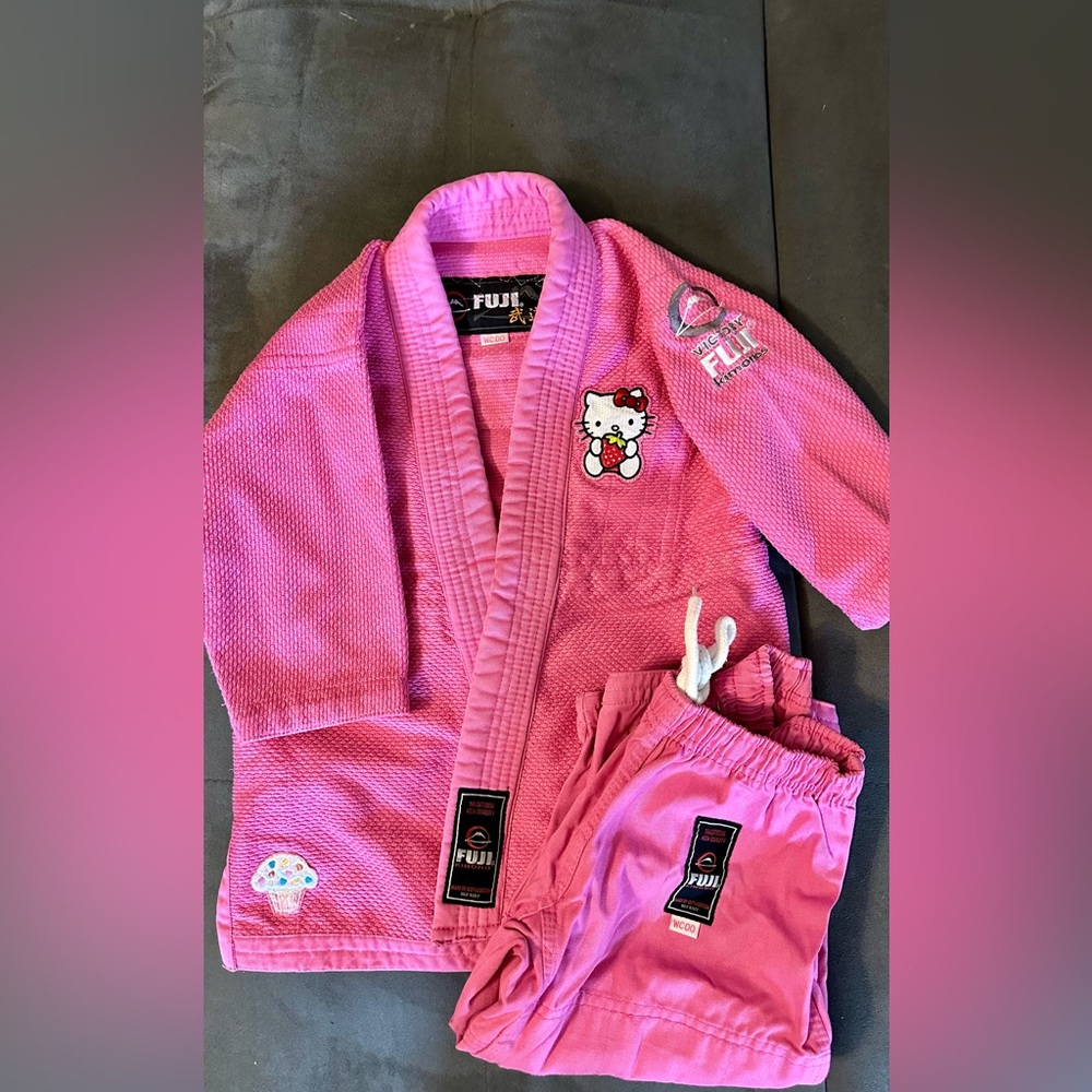 BJJ GI KIMONO Brazilian Jiujitsu Kids HELLO KITTY